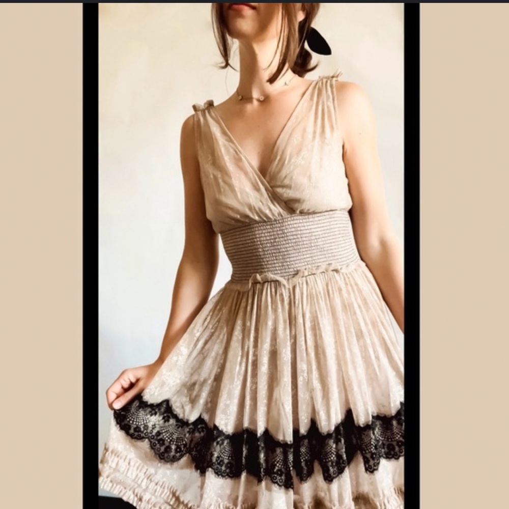 Free people lace slip dress medium